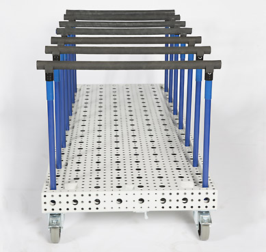 Table carriages Flexible table height