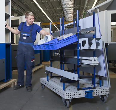 Set-Wagen Sequenzierung Kitting mixed model line