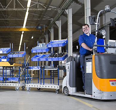 Routenzug Logistikzug Milk Run Materialversorgung